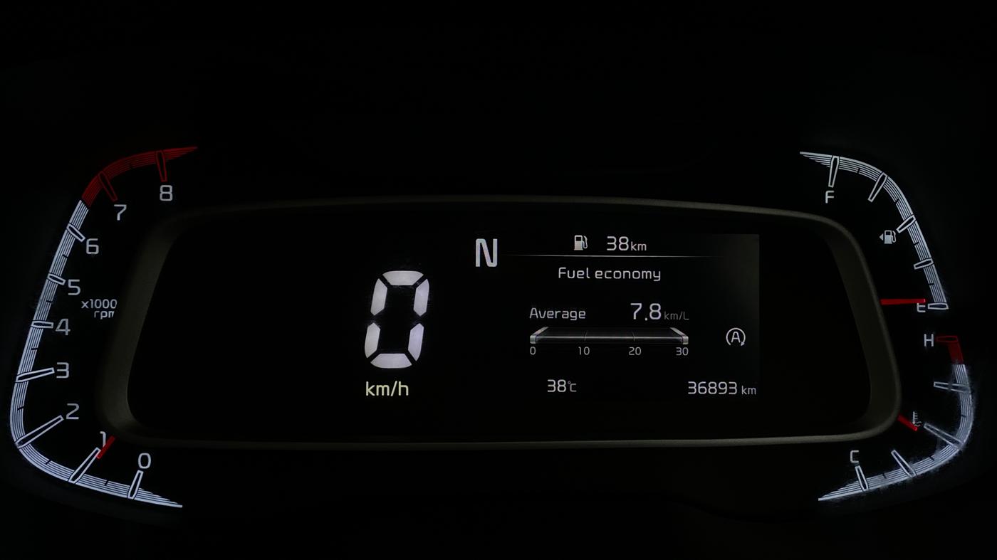 2023 KIA SONET HTX 1.0 TURBO PETROL IMT, Petrol, Manual, 36,884 km, Odometer Image