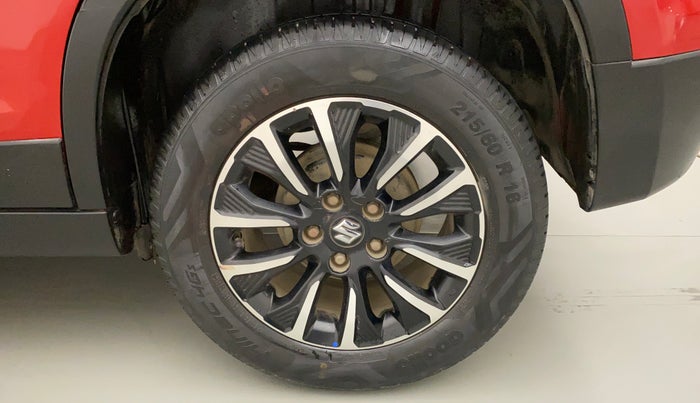 2020 Maruti Vitara Brezza ZXI PLUS AT DUAL TONE SHVS, Petrol, Automatic, 46,733 km, Left Rear Wheel