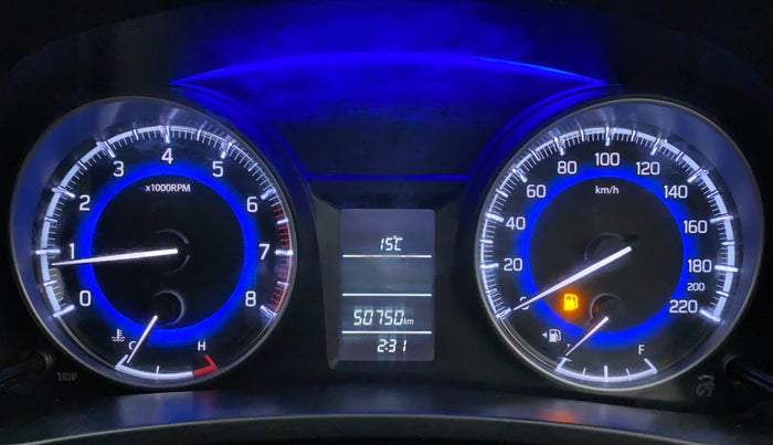 2019 Maruti Baleno DELTA PETROL 1.2, Petrol, Manual, 50,750 km, Odometer Image