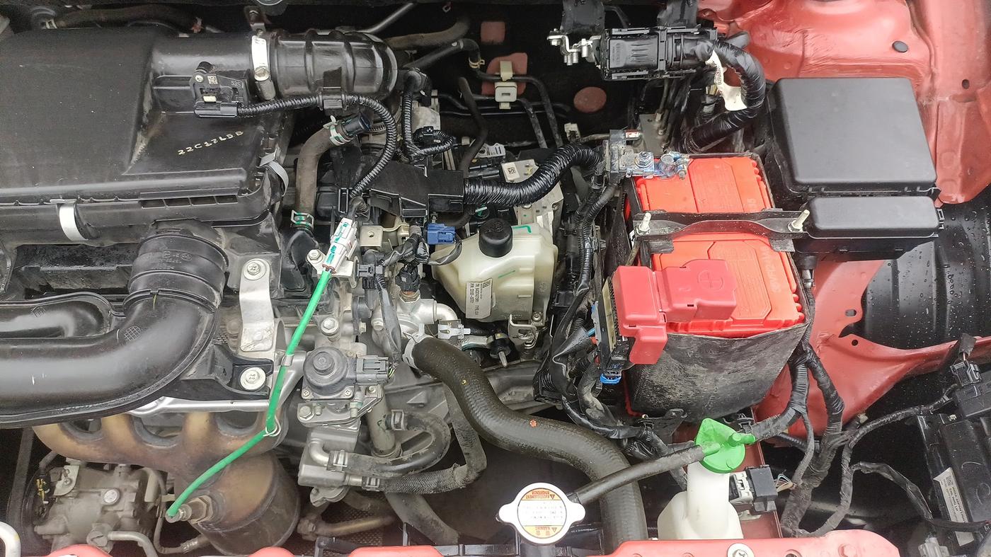 2022 Toyota Glanza S AMT, Petrol, Automatic, 55,454 km, Engine View - Left