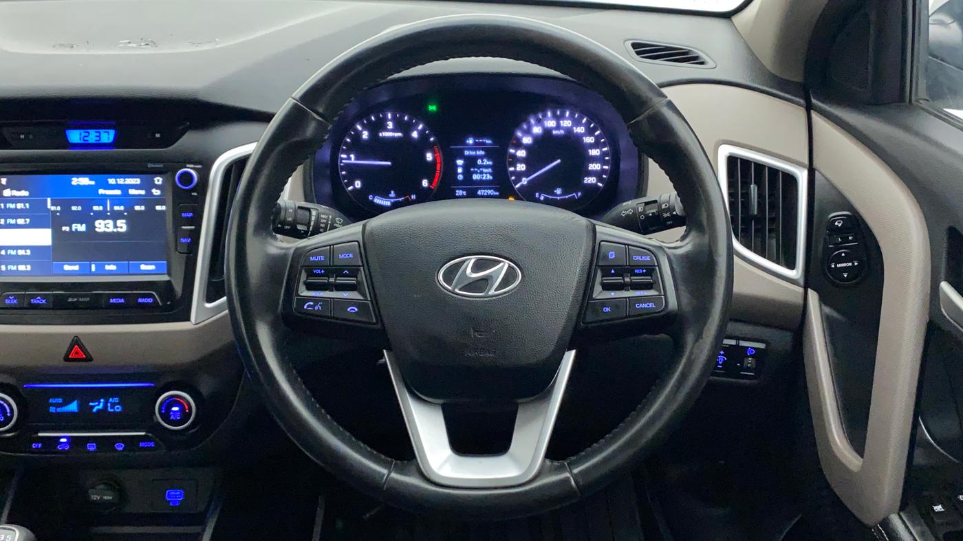2019 Hyundai Creta SX (O) 1.6 DIESEL, Diesel, Manual, 47,547 km, Steering Wheel Close Up