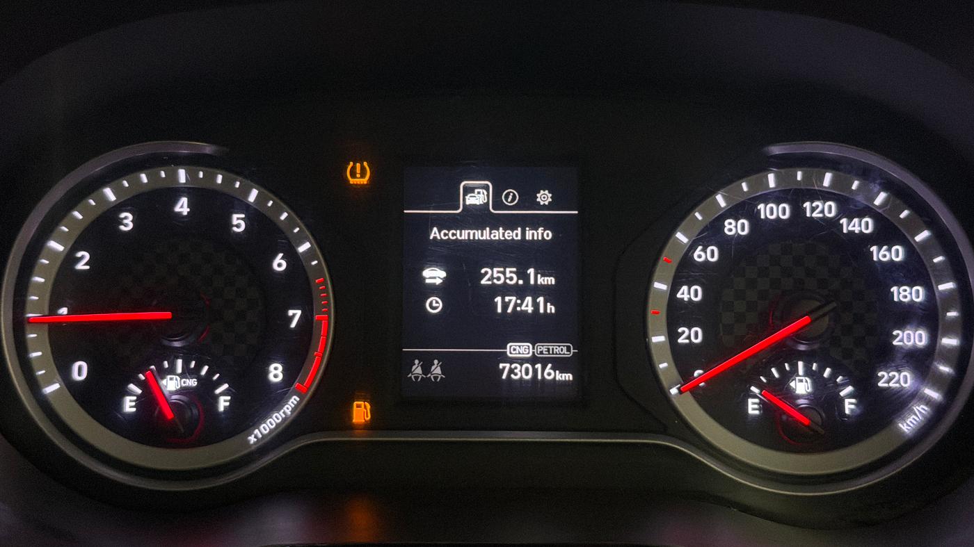 2023 Hyundai AURA SX 1.2 CNG, CNG, Manual, 73,004 km, Odometer Image