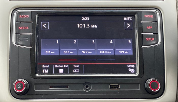 2018 Volkswagen Vento 1.2 TSI HIGHLINE PLUS AT, Petrol, Automatic, 43,521 km, Infotainment System