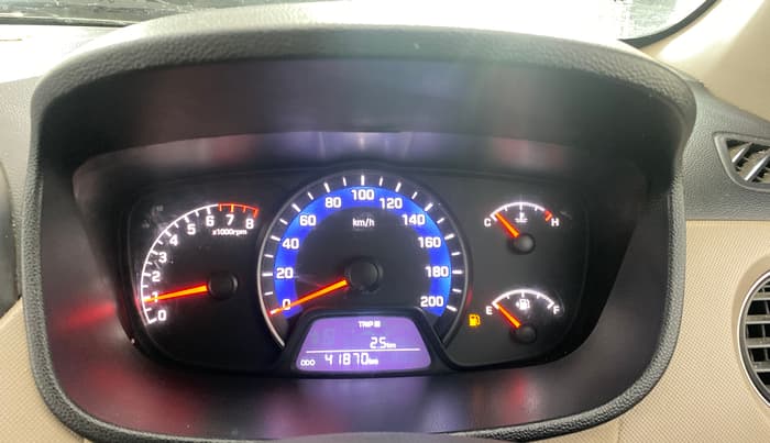 2016 Hyundai Xcent SX 1.2, Petrol, Manual, 41,870 km, Odometer Image
