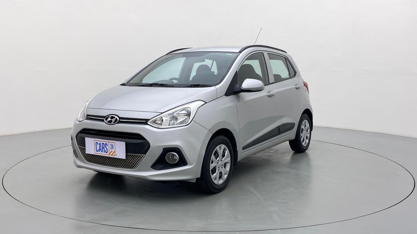 2016 Hyundai Grand i10 SPORTZ 1.2 KAPPA VTVT, Petrol, Manual, 53,734 km, Left Front Diagonal