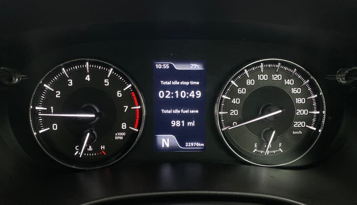 2024 Toyota Glanza V AMT, Petrol, Automatic, 22,976 km, Odometer Image