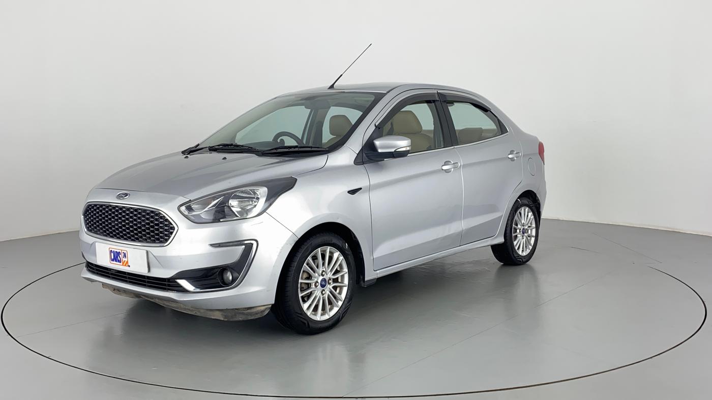 2018 Ford Figo Aspire 1.2 TITANIUM PETROL, CNG, Manual, 74,874 km, Left Front Diagonal