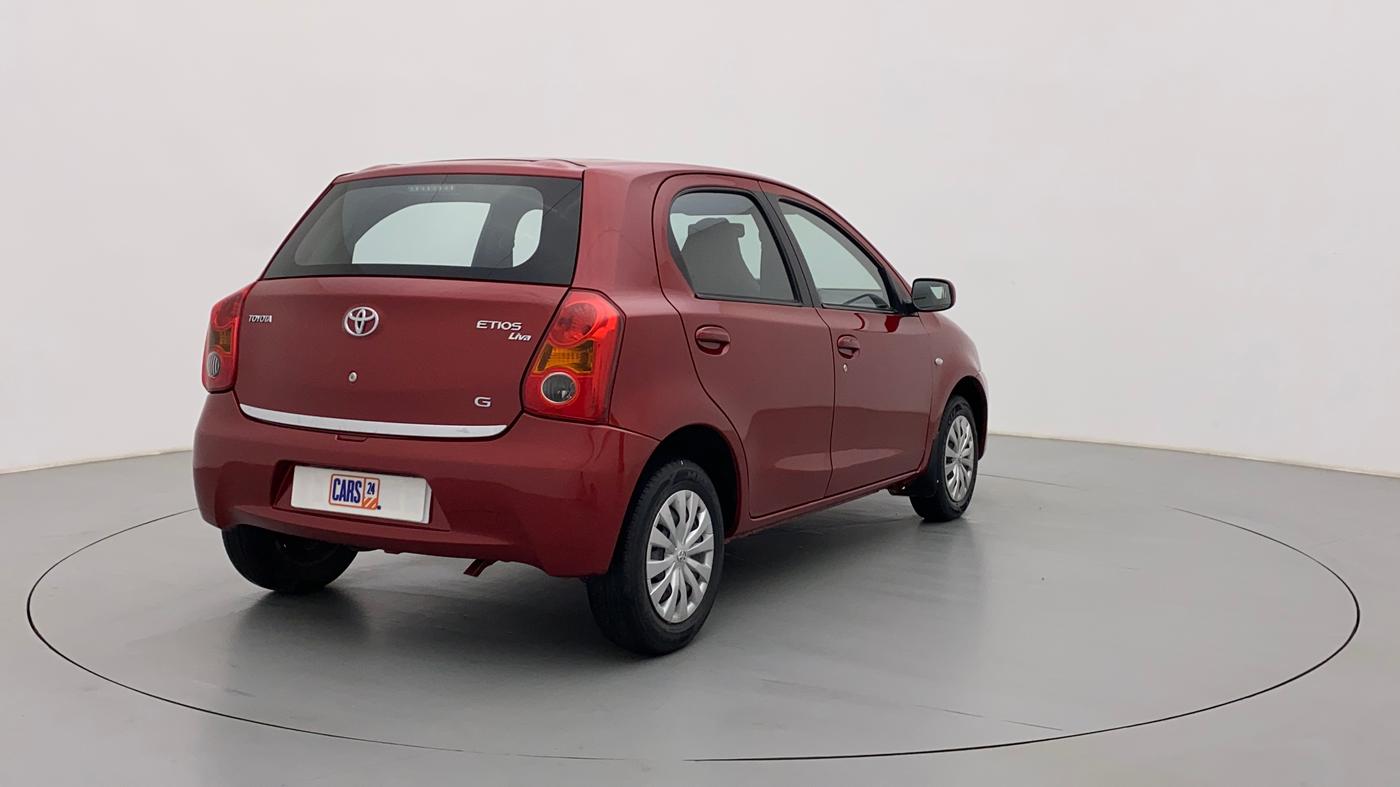 2011 Toyota Etios Liva G, Petrol, Manual, 25,501 km, Right Back Diagonal