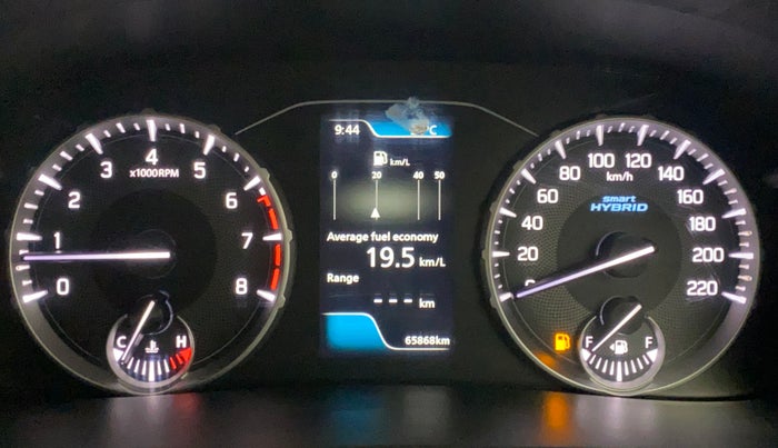 2023 Maruti BREZZA ZXI + SMART HYBRID DUAL TONE, Petrol, Manual, 65,858 km, Odometer Image