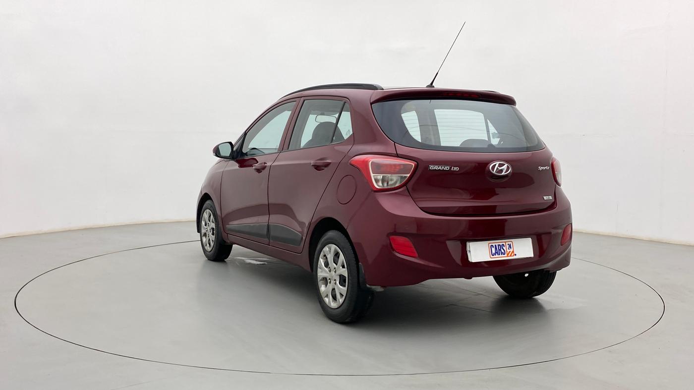 2015 Hyundai Grand i10 SPORTZ 1.2 KAPPA VTVT, Petrol, Manual, 1,14,071 km, Left Back Diagonal