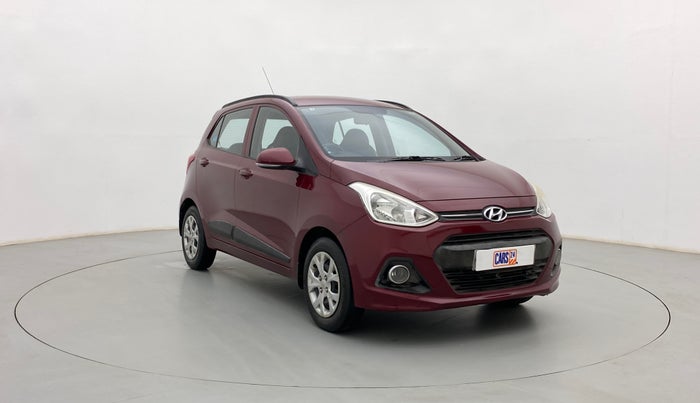 2015 Hyundai Grand i10 SPORTZ 1.2 KAPPA VTVT, Petrol, Manual, 1,14,071 km, Right Front Diagonal