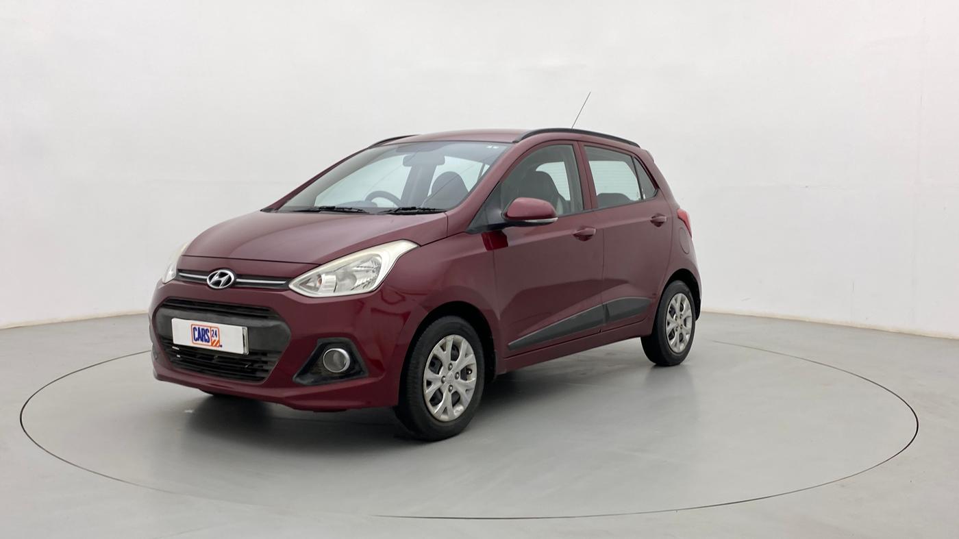 2015 Hyundai Grand i10 SPORTZ 1.2 KAPPA VTVT, Petrol, Manual, 1,14,071 km, Left Front Diagonal