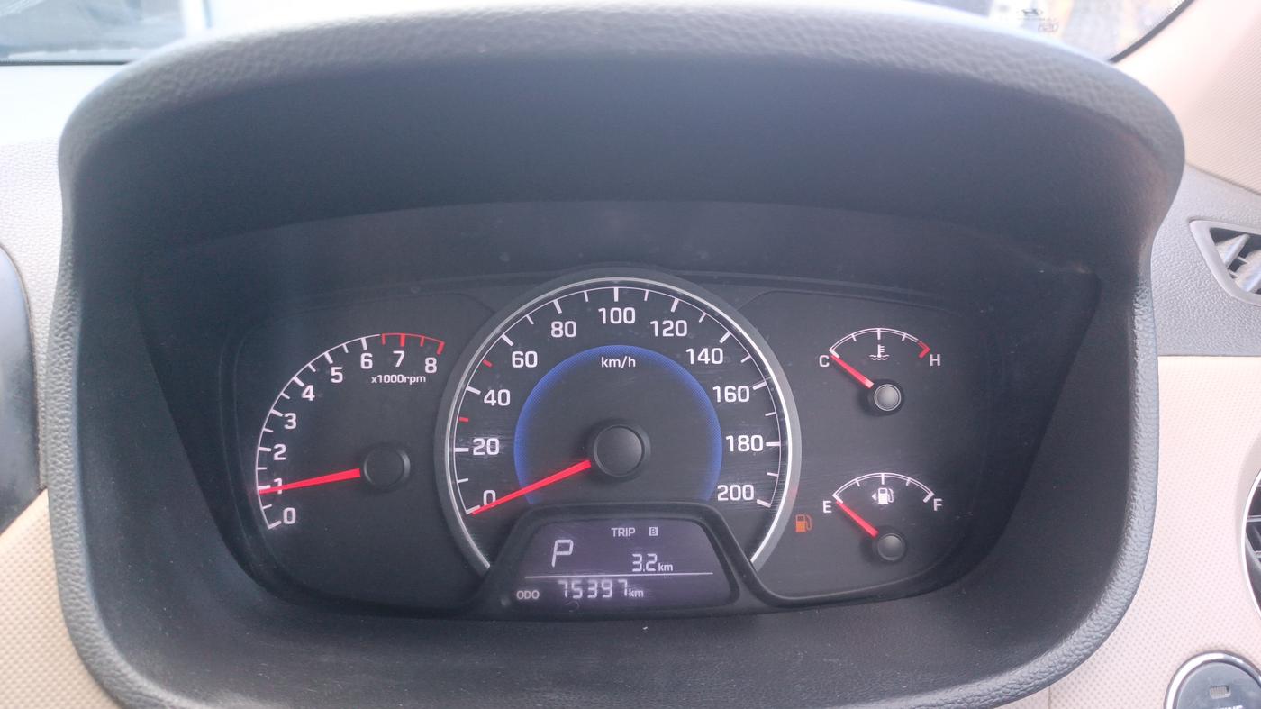 2014 Hyundai Grand i10 SPORTZ AT 1.2 KAPPA VTVT, Petrol, Automatic, 75,396 km, Odometer Image
