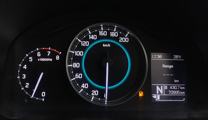 2019 Maruti IGNIS ZETA 1.2 AMT, Petrol, Automatic, 70,991 km, Odometer Image