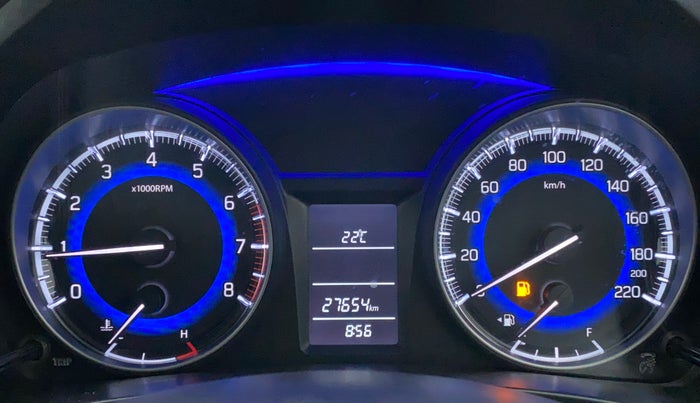 2019 Maruti Baleno DELTA PETROL 1.2, Petrol, Manual, 27,654 km, Odometer Image