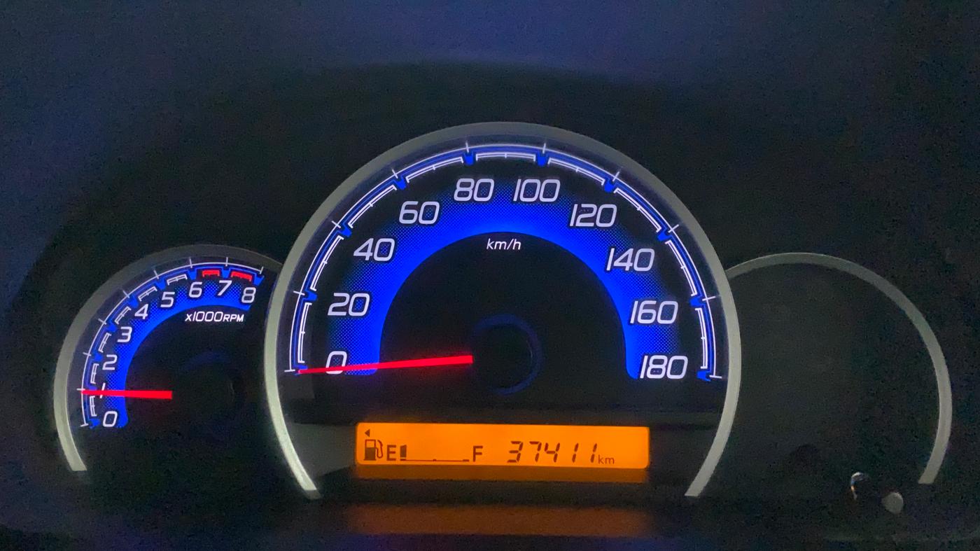 2017 Maruti Wagon R 1.0 VXI, Petrol, Manual, 37,411 km, Odometer Image