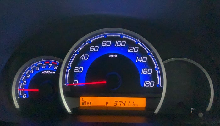 2017 Maruti Wagon R 1.0 VXI, Petrol, Manual, 37,411 km, Odometer Image