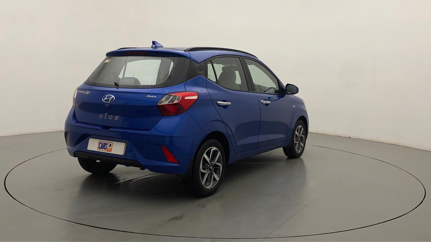 2020 Hyundai GRAND I10 NIOS ASTA AMT 1.2 KAPPA VTVT, Petrol, Automatic, 11,709 km, Right Back Diagonal
