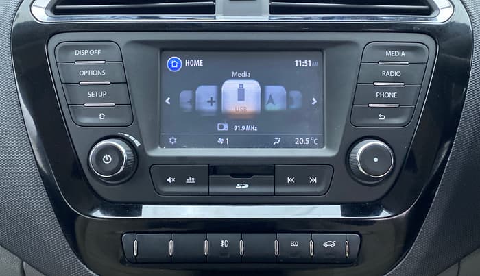2017 Tata TIGOR XZ 1.2 REVOTRON OPT, Petrol, Manual, 18,657 km, Infotainment System