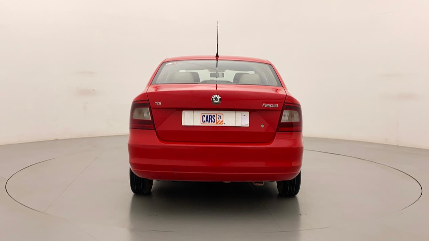 2012 Skoda Rapid AMBITION 1.6 TDI CR MT, Diesel, Manual, 1,05,577 km, Back/Rear