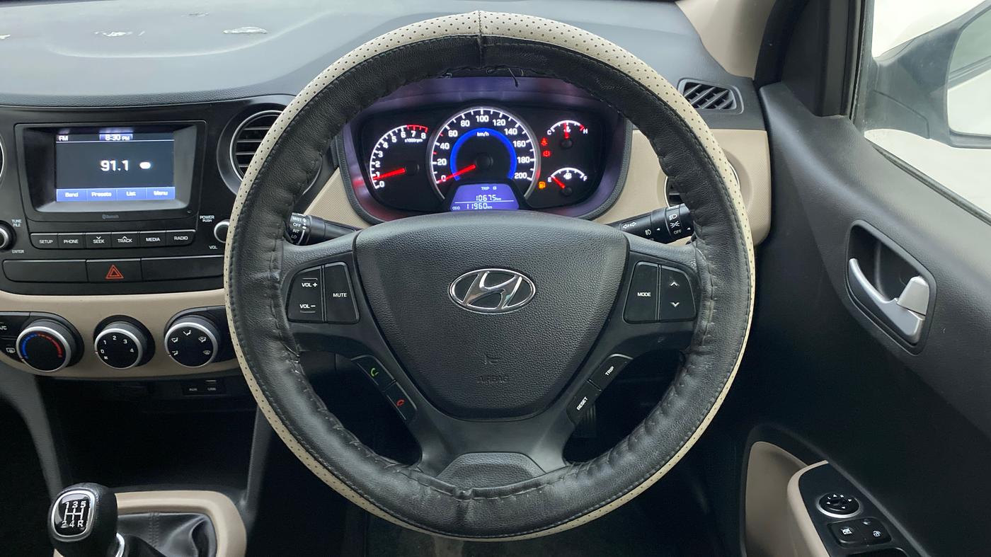 2017 Hyundai Grand i10 SPORTZ 1.2 KAPPA VTVT, Petrol, Manual, 11,961 km, Steering Wheel Close Up