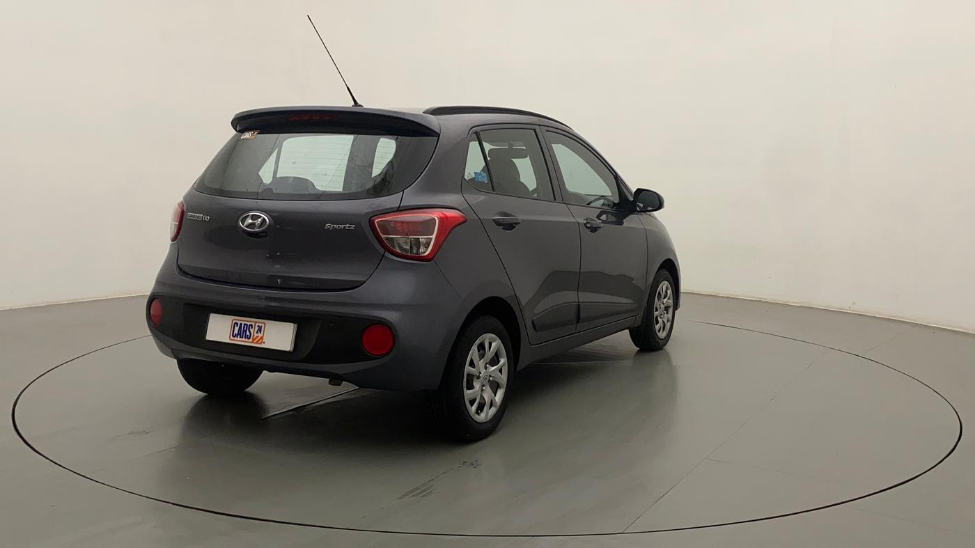 2018 Hyundai Grand i10 SPORTZ 1.2 KAPPA VTVT, Petrol, Manual, 32,393 km, Right Back Diagonal