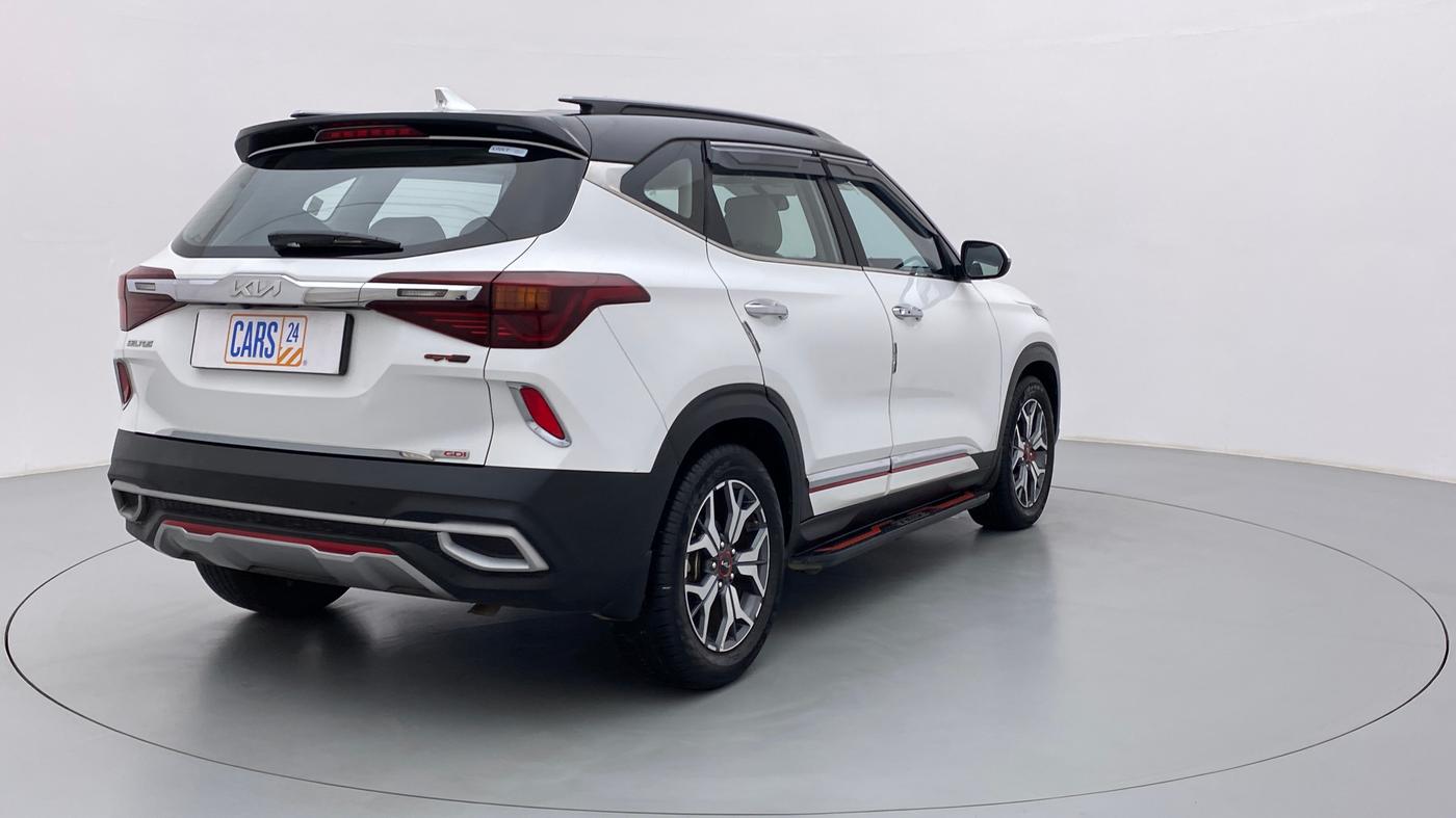 2021 KIA SELTOS GTX(O) 1.4G MT, Petrol, Manual, 14,461 km, Right Back Diagonal