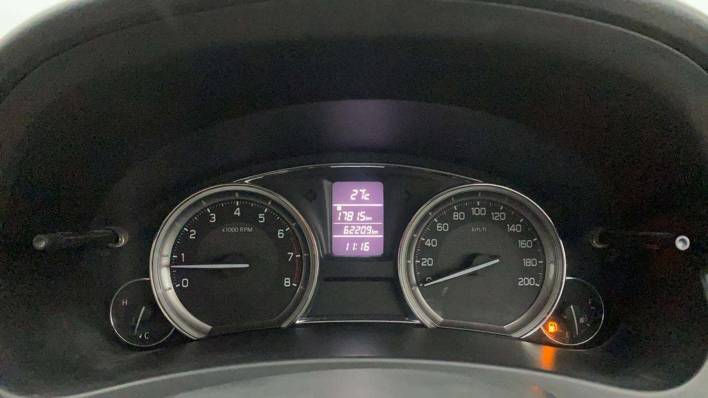 2016 Maruti Ciaz ZXI+, Petrol, Manual, 62,209 km, Odometer Image