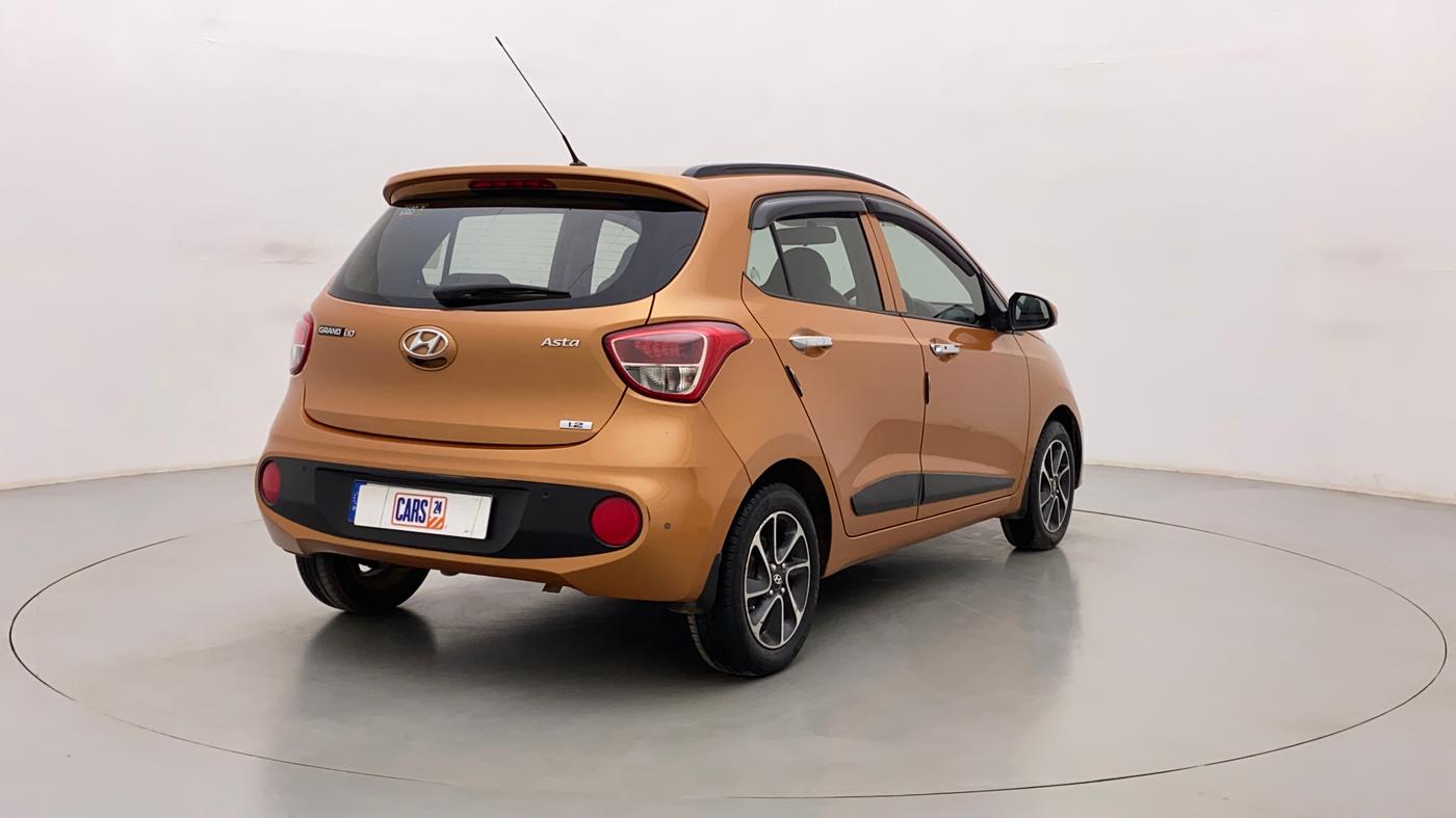 2017 Hyundai Grand i10 ASTA 1.2 KAPPA VTVT, Petrol, Manual, 60,490 km, Right Back Diagonal