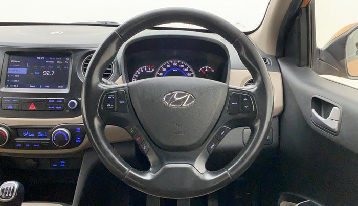 2017 Hyundai Grand i10 ASTA 1.2 KAPPA VTVT, Petrol, Manual, 60,490 km, Steering Wheel Close Up