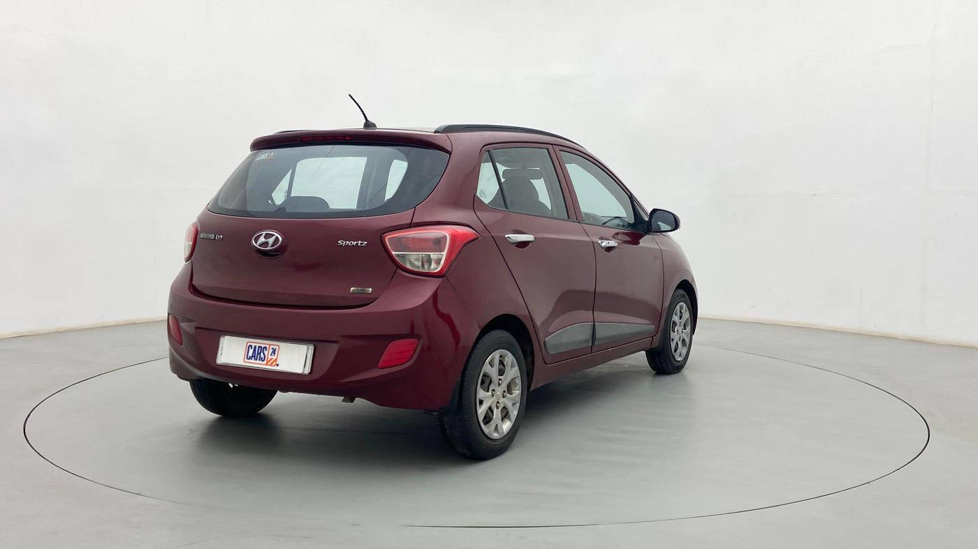 2013 Hyundai Grand i10 SPORTZ 1.2 KAPPA VTVT, Petrol, Manual, 78,256 km, Right Back Diagonal