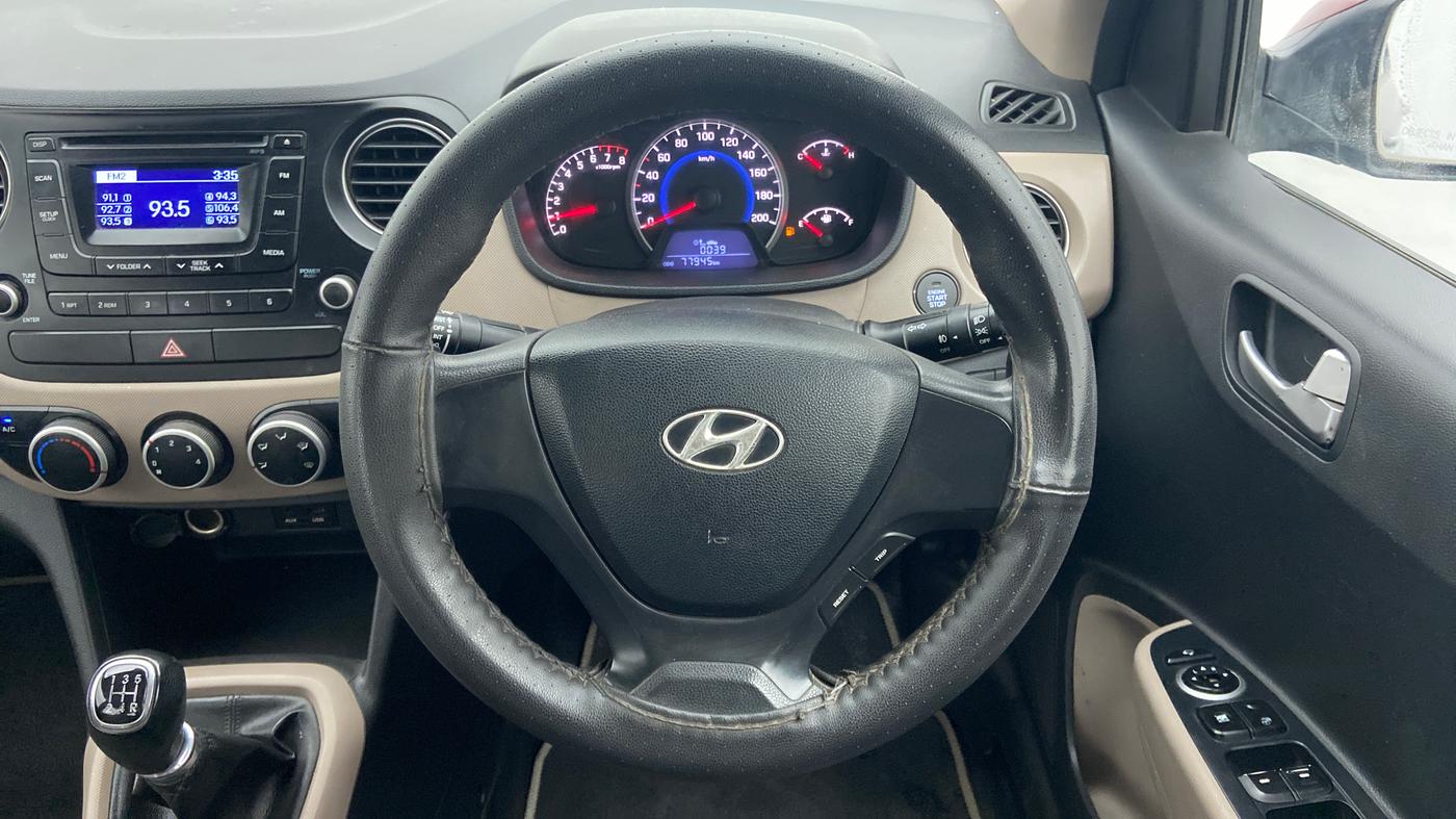 2013 Hyundai Grand i10 SPORTZ 1.2 KAPPA VTVT, Petrol, Manual, 78,256 km, Steering Wheel Close Up
