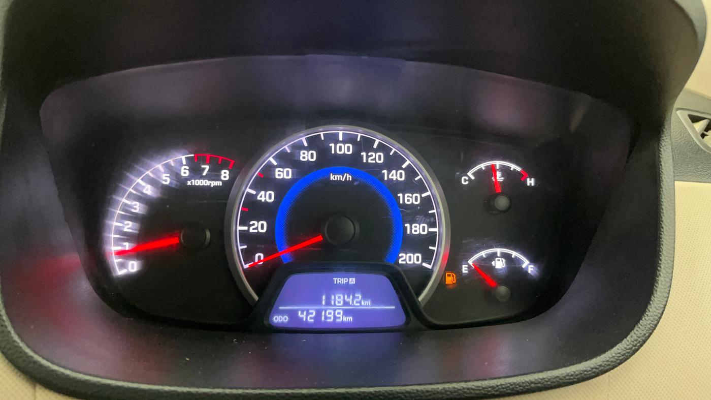 2019 Hyundai Grand i10 MAGNA 1.2 KAPPA VTVT, CNG, Manual, 42,151 km, Odometer Image