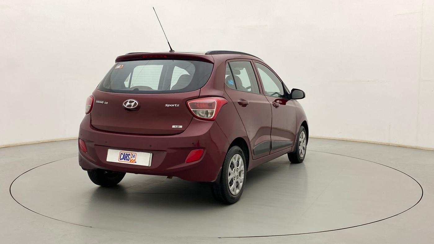 2016 Hyundai Grand i10 SPORTZ 1.2 KAPPA VTVT, Petrol, Manual, 94,949 km, Right Back Diagonal