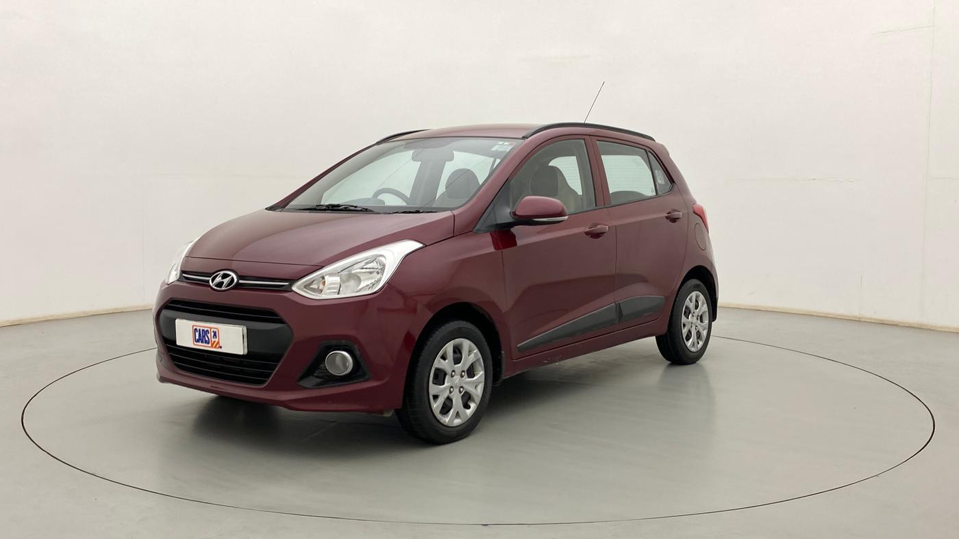 2016 Hyundai Grand i10 SPORTZ 1.2 KAPPA VTVT, Petrol, Manual, 94,949 km, Left Front Diagonal
