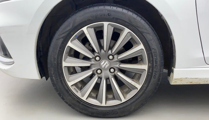 2019 Maruti Ciaz ALPHA 1.5 SHVS PETROL, Petrol, Manual, 52,204 km, Left Front Wheel