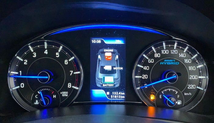 2019 Maruti Ciaz ALPHA 1.5 SHVS PETROL, Petrol, Manual, 52,204 km, Odometer Image