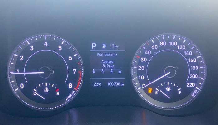 2019 Hyundai VENUE SX PLUS 1.0 TURBO DCT, Petrol, Automatic, 1,00,663 km, Odometer Image