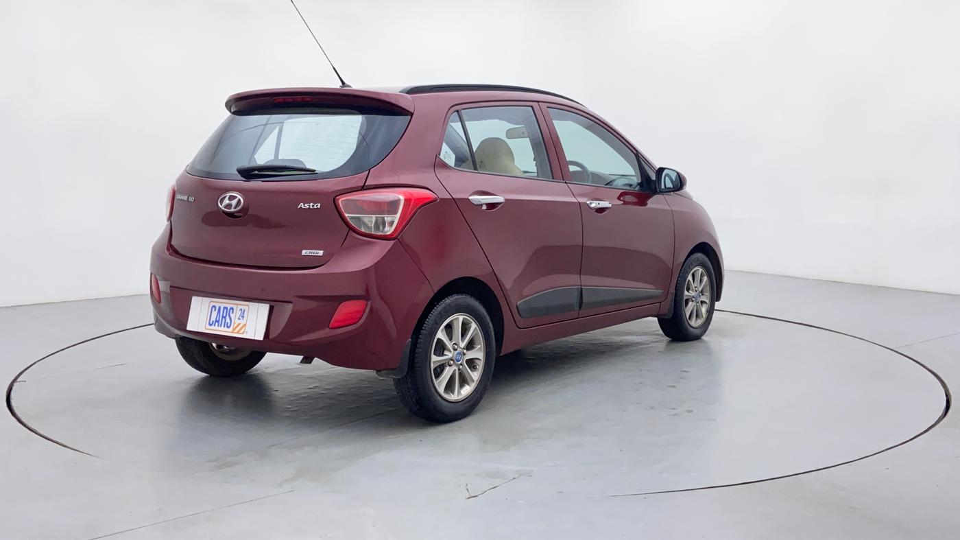 2015 Hyundai Grand i10 ASTA 1.1 (O) CRDI, Diesel, Manual, 77,389 km, Right Back Diagonal (45- Degree) View