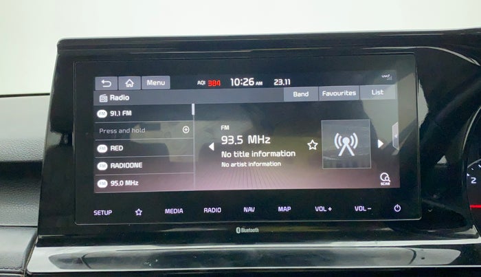 2020 KIA SELTOS HTX 1.5 DIESEL, Diesel, Manual, 91,690 km, Infotainment System