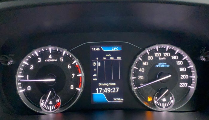 2022 Maruti BREZZA ZXI SMART HYBRID , Petrol, Manual, 7,561 km, Odometer Image