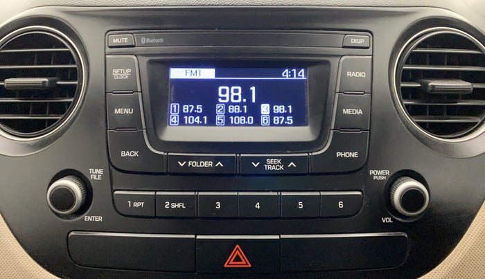 2018 Hyundai Grand i10 MAGNA 1.2 VTVT, Petrol, Manual, 46,944 km, Infotainment System
