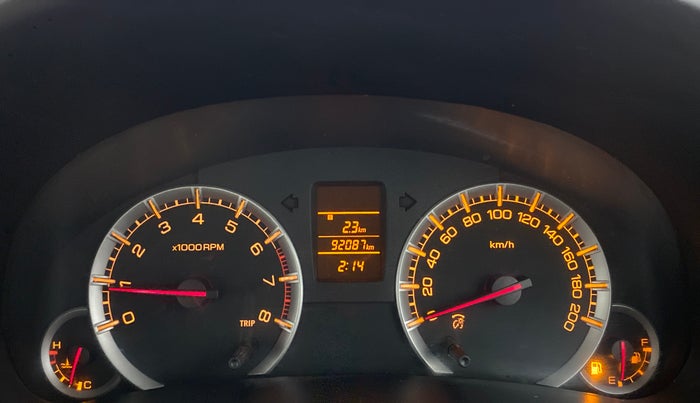 2013 Maruti Swift Dzire VXI, Petrol, Manual, 92,164 km, Odometer Image