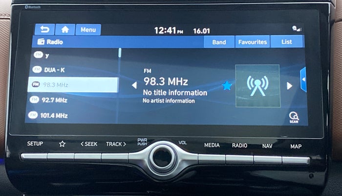 2021 Hyundai ALCAZAR PLATINUM(O) 7STR 1.5 AT, Diesel, Automatic, 26,541 km, Infotainment System