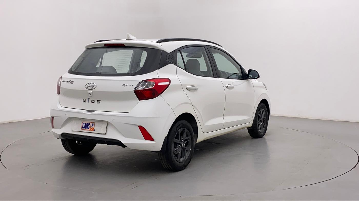 2020 Hyundai GRAND I10 NIOS SPORTZ 1.2 KAPPA VTVT, Petrol, Manual, 18,641 km, Right Back Diagonal