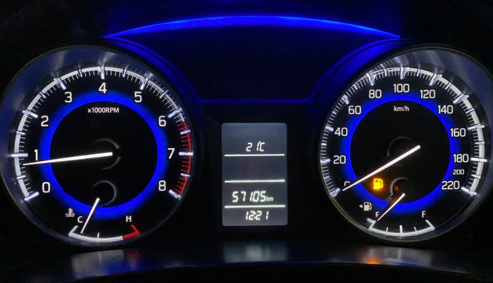 2019 Maruti Baleno DELTA PETROL 1.2, Petrol, Manual, 57,112 km, Odometer Image