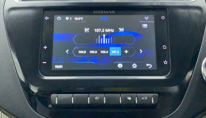2022 Tata TIGOR XZ PLUS PETROL, Petrol, Manual, 10,860 km, Infotainment System