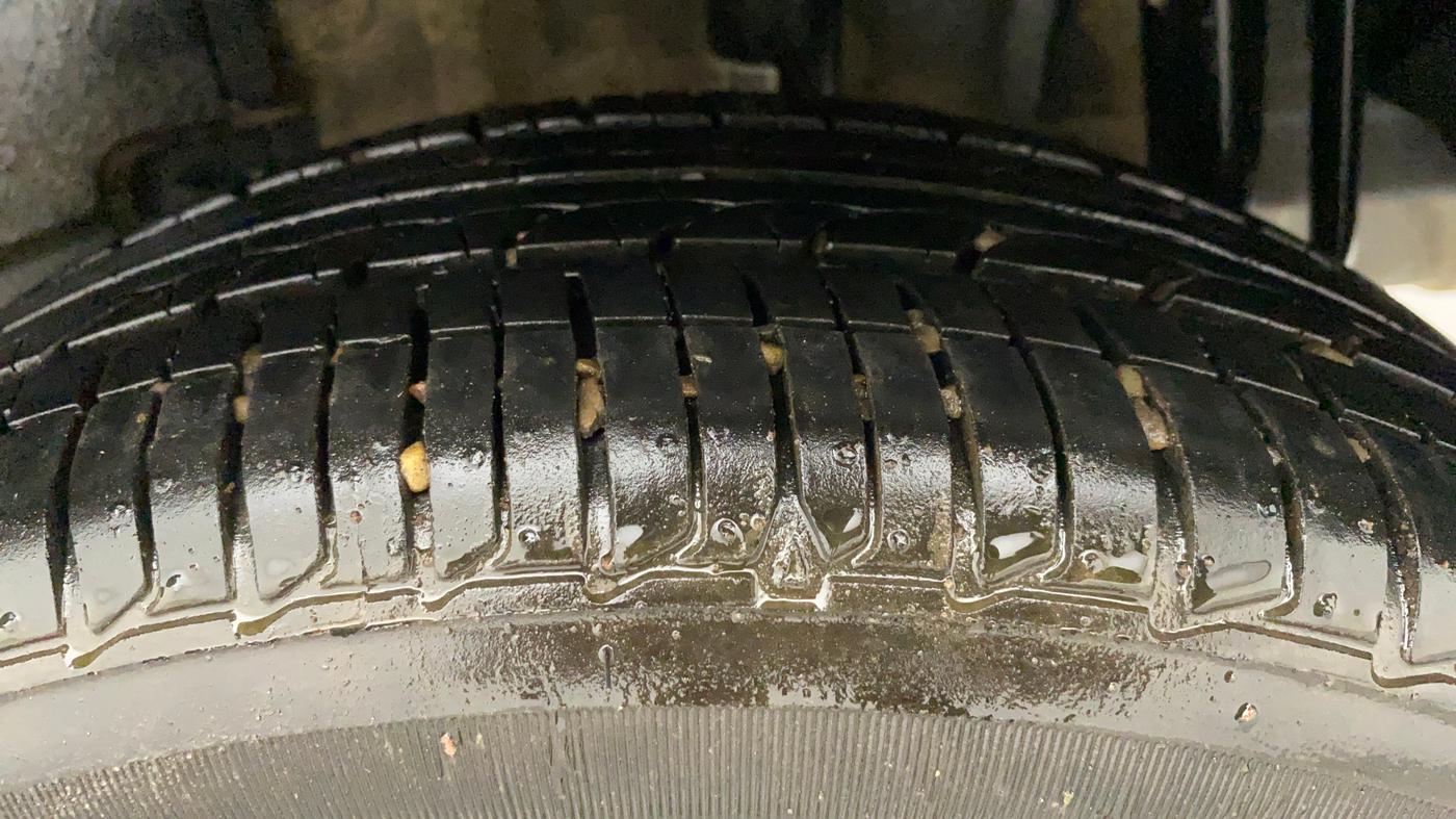 2022 Tata TIGOR XZ PLUS PETROL, Petrol, Manual, 10,860 km, Left Rear Tyre Tread