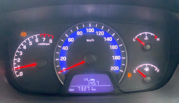 2014 Hyundai Xcent SX 1.2 (O), Petrol, Manual, 73,349 km, Odometer Image