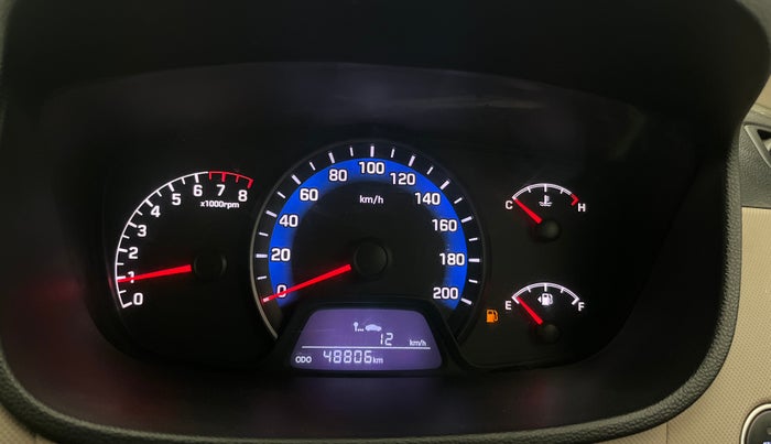 2014 Hyundai Xcent SX 1.2 (O), Petrol, Manual, 48,801 km, Odometer Image